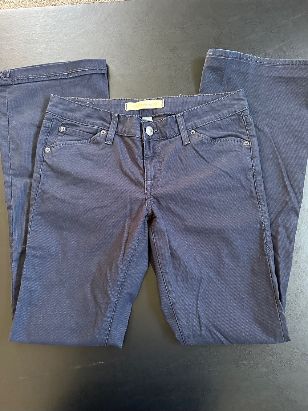 Women’s Navy Flare Jeans with Clean Five-Pocket Design